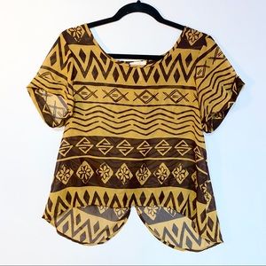 Tribal print blouse